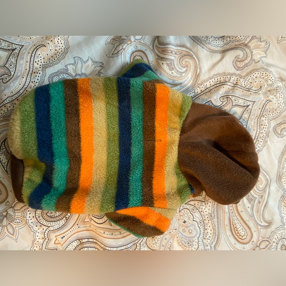 🚨4/$20 Sale!🚨 Small fleece striped Top Paw fall dog sweatshirt